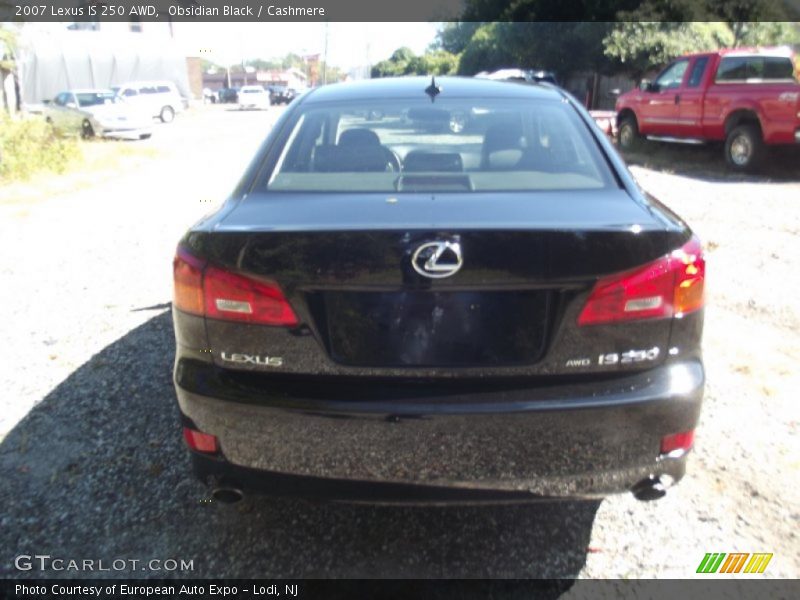 Obsidian Black / Cashmere 2007 Lexus IS 250 AWD