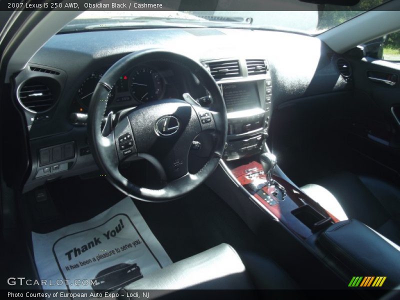 Obsidian Black / Cashmere 2007 Lexus IS 250 AWD