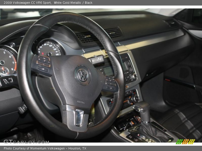 White Gold Metallic / Black 2009 Volkswagen CC VR6 Sport