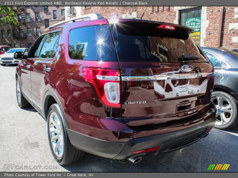 Bordeaux Reserve Red Metallic / Charcoal Black 2011 Ford Explorer Limited 4WD