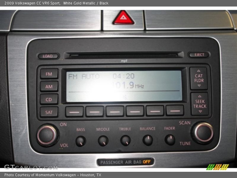 White Gold Metallic / Black 2009 Volkswagen CC VR6 Sport