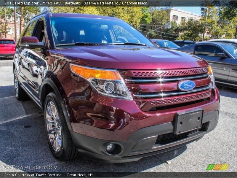 Bordeaux Reserve Red Metallic / Charcoal Black 2011 Ford Explorer Limited 4WD