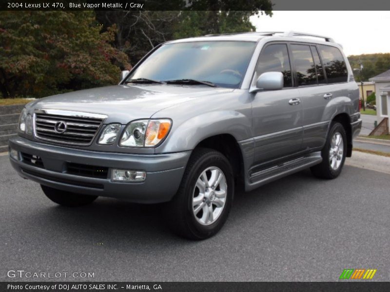 Blue Vapor Metallic / Gray 2004 Lexus LX 470