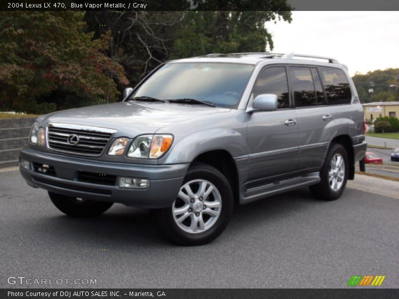 Blue Vapor Metallic / Gray 2004 Lexus LX 470