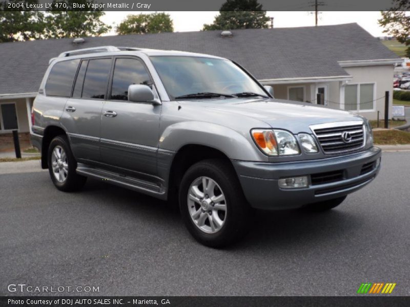 Blue Vapor Metallic / Gray 2004 Lexus LX 470