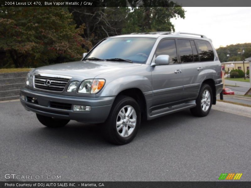 Blue Vapor Metallic / Gray 2004 Lexus LX 470