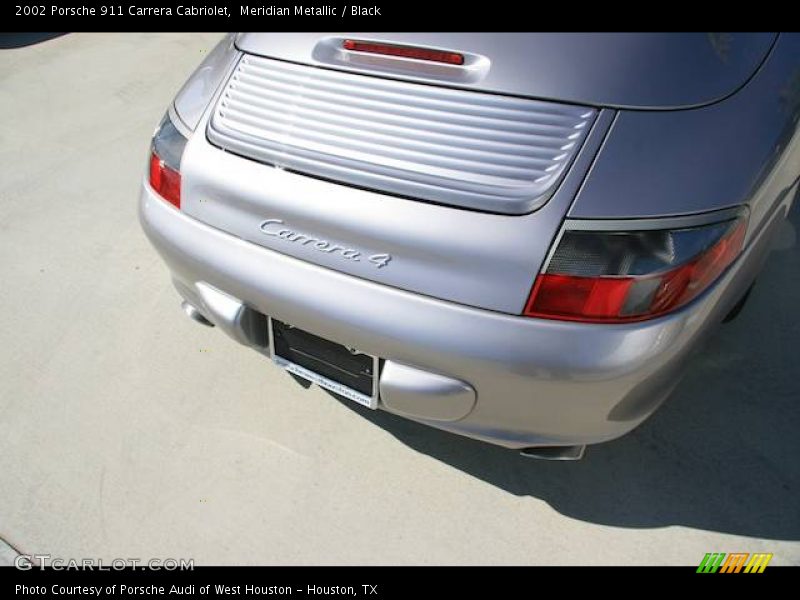 Meridian Metallic / Black 2002 Porsche 911 Carrera Cabriolet