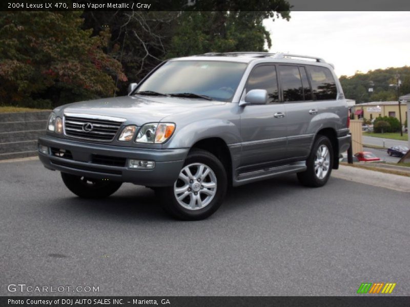 Blue Vapor Metallic / Gray 2004 Lexus LX 470