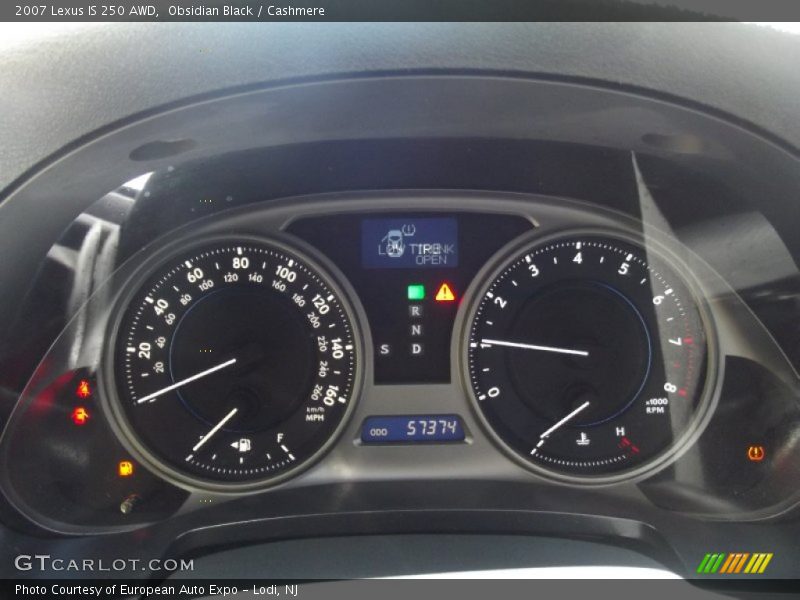 Obsidian Black / Cashmere 2007 Lexus IS 250 AWD