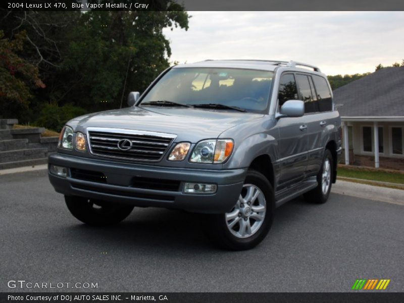 Blue Vapor Metallic / Gray 2004 Lexus LX 470