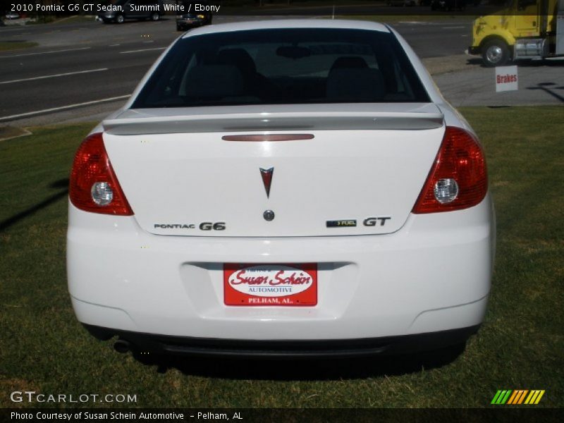 Summit White / Ebony 2010 Pontiac G6 GT Sedan