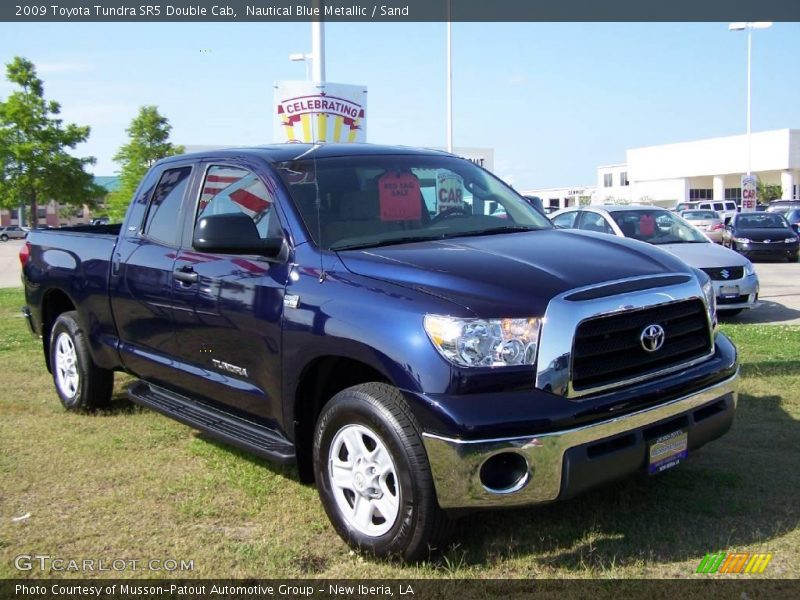 Nautical Blue Metallic / Sand 2009 Toyota Tundra SR5 Double Cab