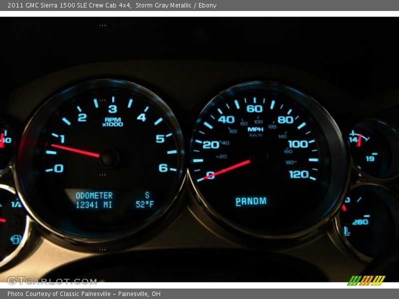 Storm Gray Metallic / Ebony 2011 GMC Sierra 1500 SLE Crew Cab 4x4