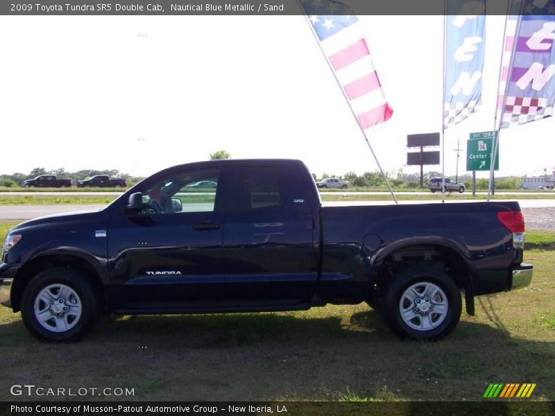 Nautical Blue Metallic / Sand 2009 Toyota Tundra SR5 Double Cab