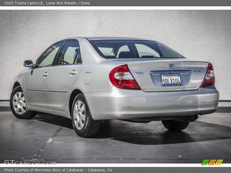 Lunar Mist Metallic / Stone 2003 Toyota Camry LE