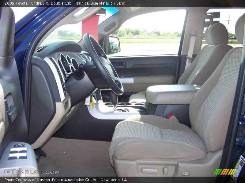 Nautical Blue Metallic / Sand 2009 Toyota Tundra SR5 Double Cab