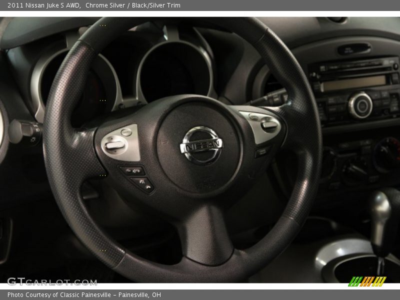 Chrome Silver / Black/Silver Trim 2011 Nissan Juke S AWD