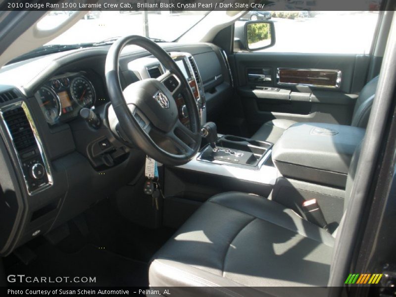 Brilliant Black Crystal Pearl / Dark Slate Gray 2010 Dodge Ram 1500 Laramie Crew Cab