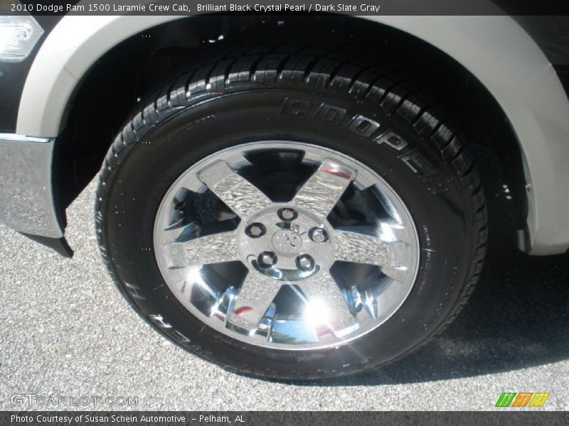 Brilliant Black Crystal Pearl / Dark Slate Gray 2010 Dodge Ram 1500 Laramie Crew Cab