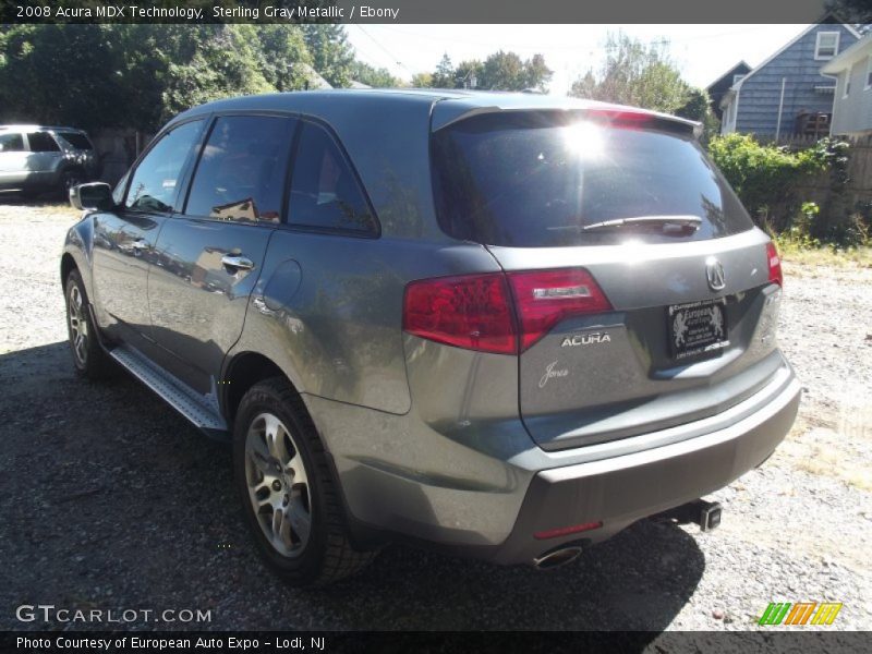 Sterling Gray Metallic / Ebony 2008 Acura MDX Technology