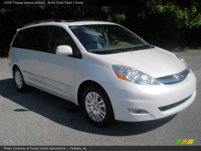 Arctic Frost Pearl / Stone 2008 Toyota Sienna Limited