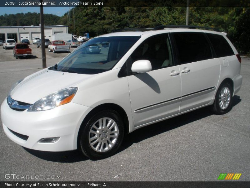 Arctic Frost Pearl / Stone 2008 Toyota Sienna Limited