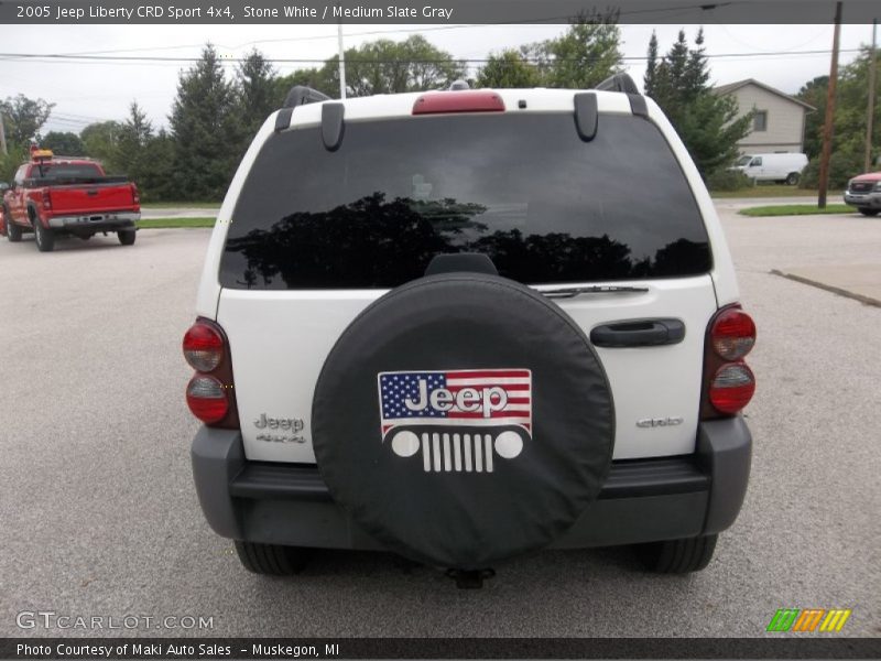 Stone White / Medium Slate Gray 2005 Jeep Liberty CRD Sport 4x4