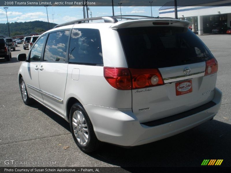 Arctic Frost Pearl / Stone 2008 Toyota Sienna Limited