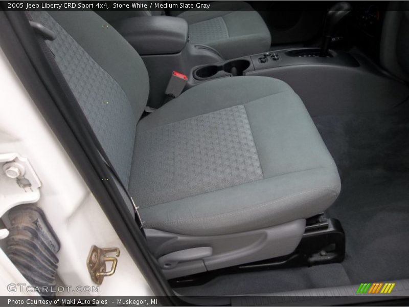 Stone White / Medium Slate Gray 2005 Jeep Liberty CRD Sport 4x4