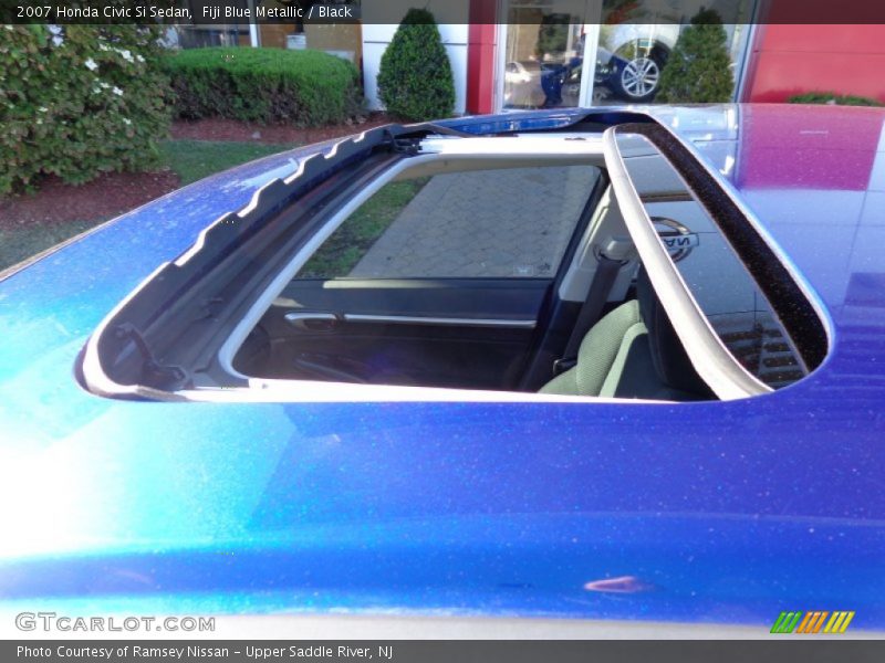 Fiji Blue Metallic / Black 2007 Honda Civic Si Sedan