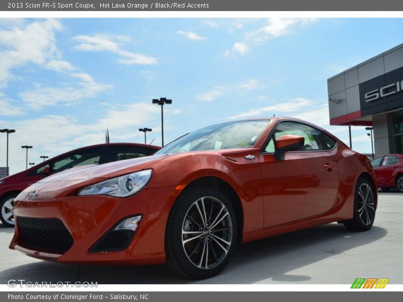 Hot Lava Orange / Black/Red Accents 2013 Scion FR-S Sport Coupe