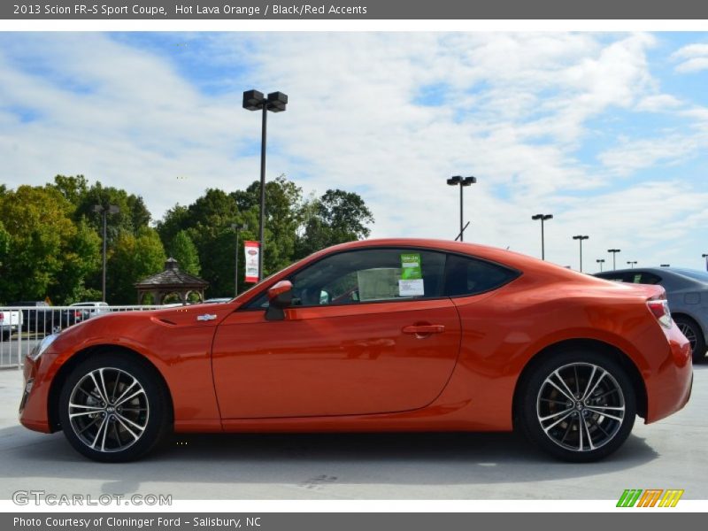 Hot Lava Orange / Black/Red Accents 2013 Scion FR-S Sport Coupe