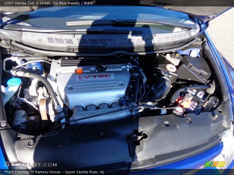 Fiji Blue Metallic / Black 2007 Honda Civic Si Sedan