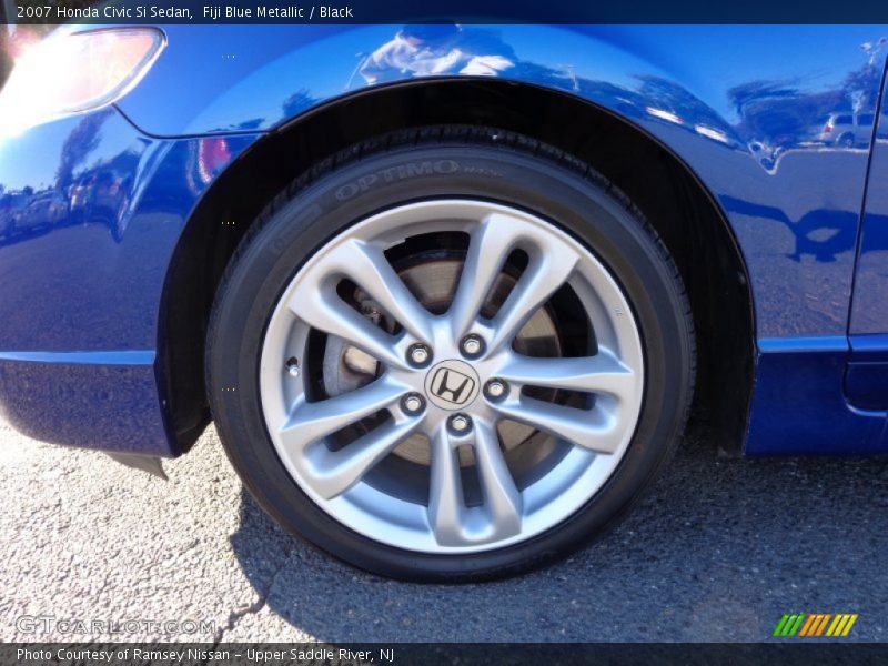 Fiji Blue Metallic / Black 2007 Honda Civic Si Sedan
