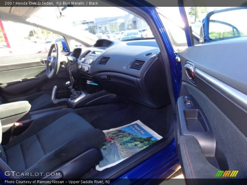 Fiji Blue Metallic / Black 2007 Honda Civic Si Sedan
