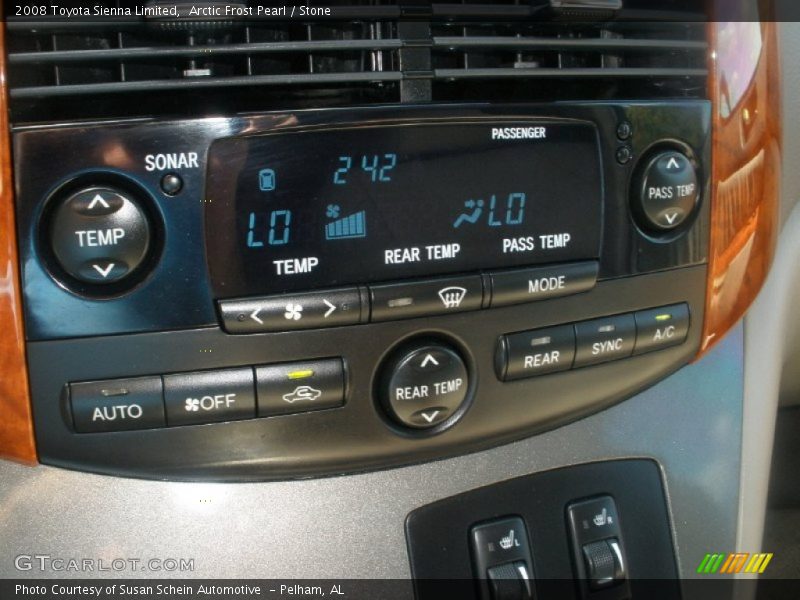 Arctic Frost Pearl / Stone 2008 Toyota Sienna Limited