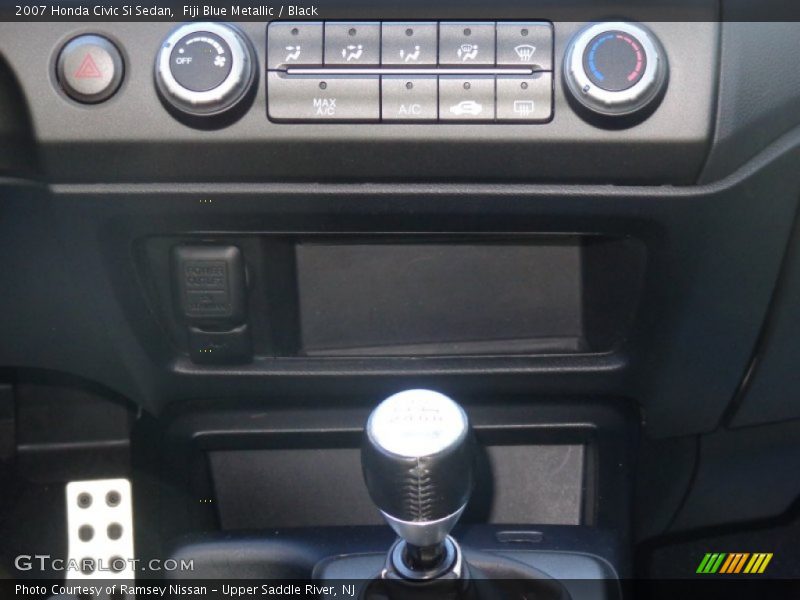 Fiji Blue Metallic / Black 2007 Honda Civic Si Sedan