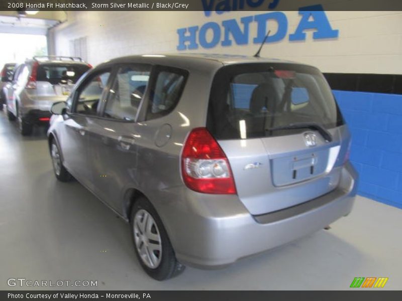 Storm Silver Metallic / Black/Grey 2008 Honda Fit Hatchback