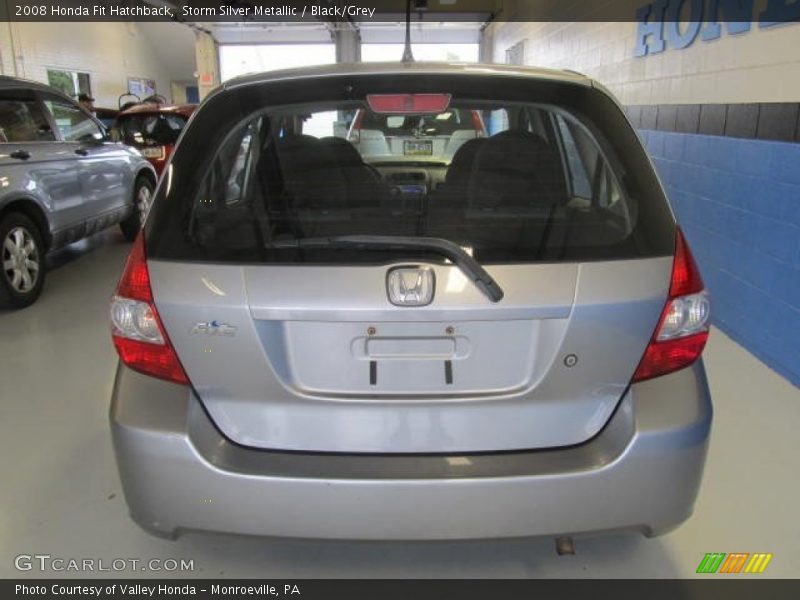 Storm Silver Metallic / Black/Grey 2008 Honda Fit Hatchback