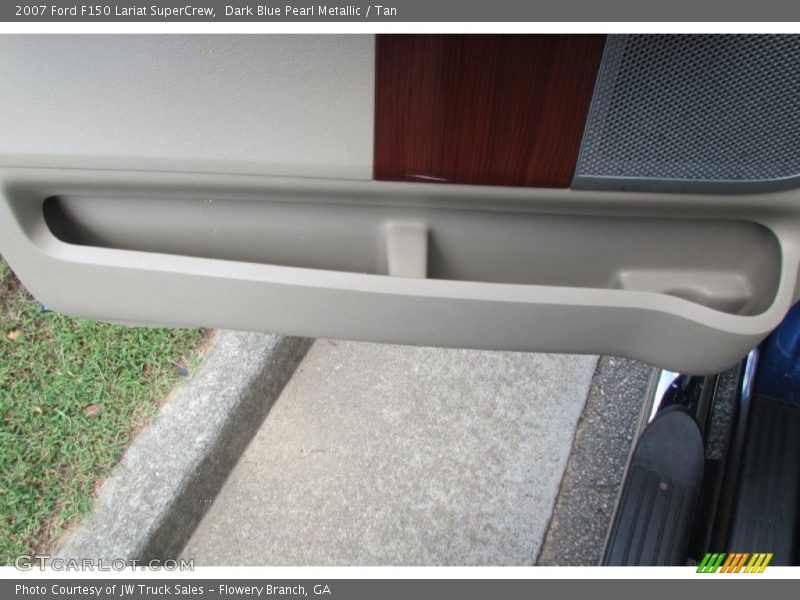 Dark Blue Pearl Metallic / Tan 2007 Ford F150 Lariat SuperCrew