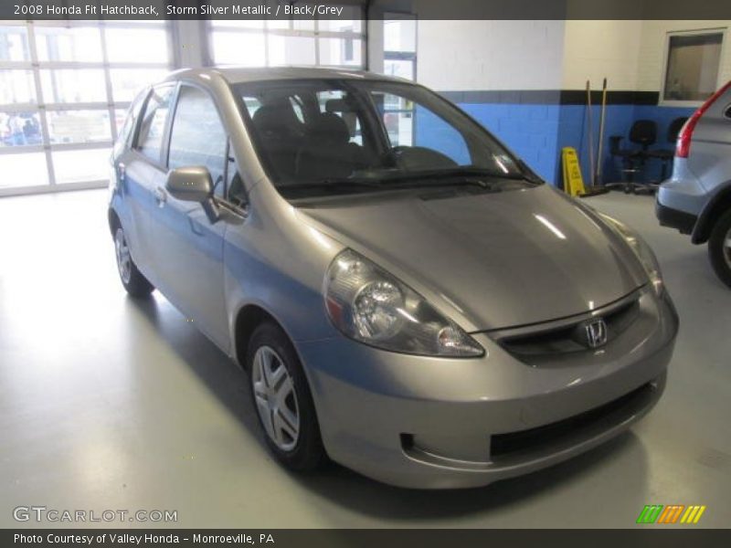 Storm Silver Metallic / Black/Grey 2008 Honda Fit Hatchback