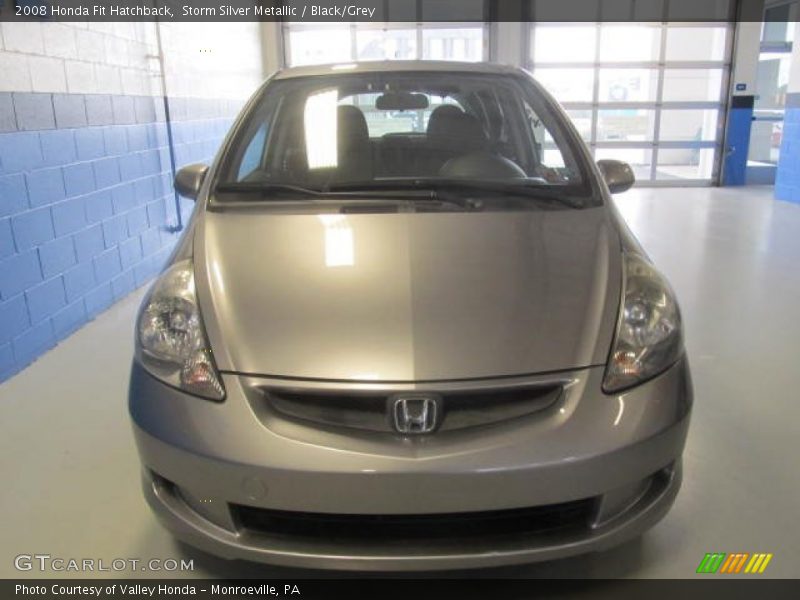 Storm Silver Metallic / Black/Grey 2008 Honda Fit Hatchback
