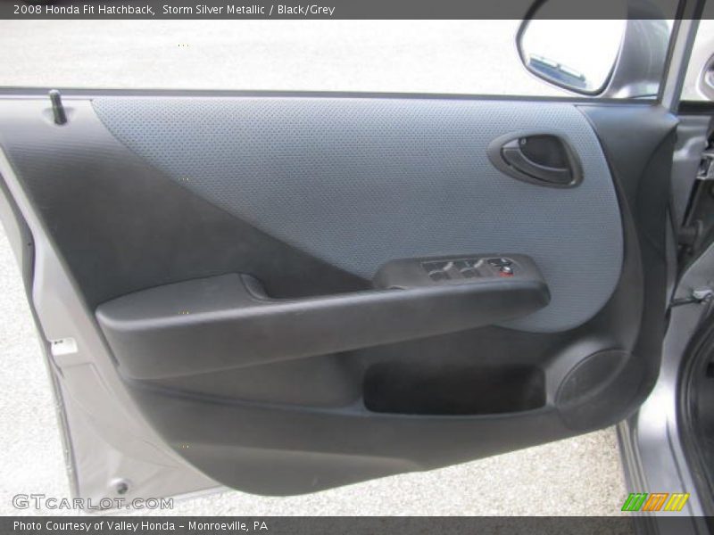 Storm Silver Metallic / Black/Grey 2008 Honda Fit Hatchback