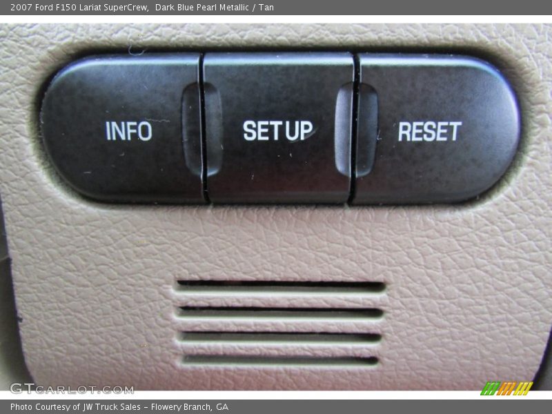 Dark Blue Pearl Metallic / Tan 2007 Ford F150 Lariat SuperCrew
