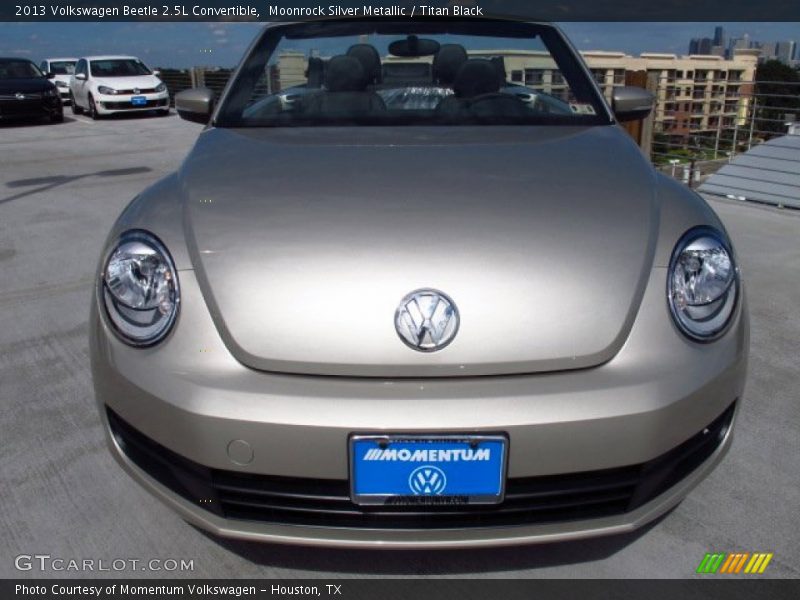 Moonrock Silver Metallic / Titan Black 2013 Volkswagen Beetle 2.5L Convertible