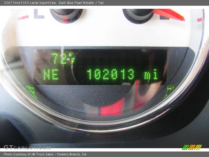 Dark Blue Pearl Metallic / Tan 2007 Ford F150 Lariat SuperCrew