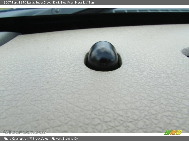 Dark Blue Pearl Metallic / Tan 2007 Ford F150 Lariat SuperCrew
