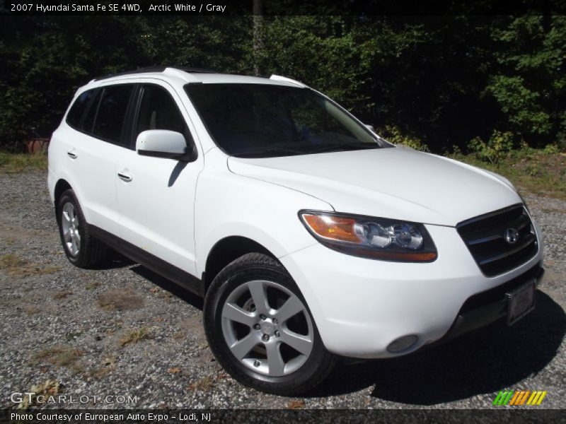 Arctic White / Gray 2007 Hyundai Santa Fe SE 4WD