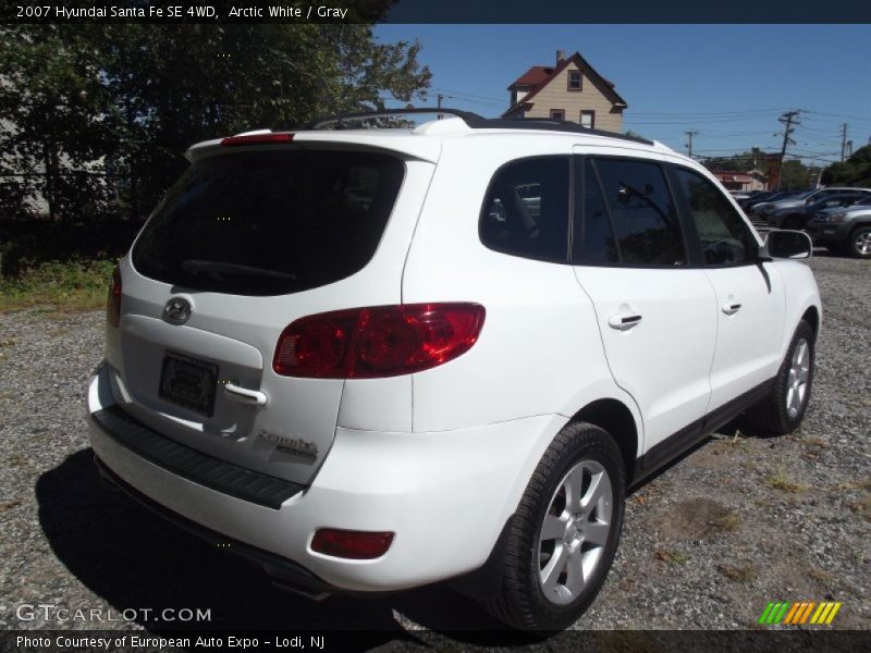 Arctic White / Gray 2007 Hyundai Santa Fe SE 4WD