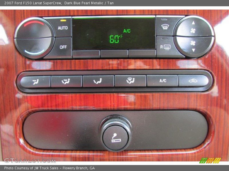 Dark Blue Pearl Metallic / Tan 2007 Ford F150 Lariat SuperCrew